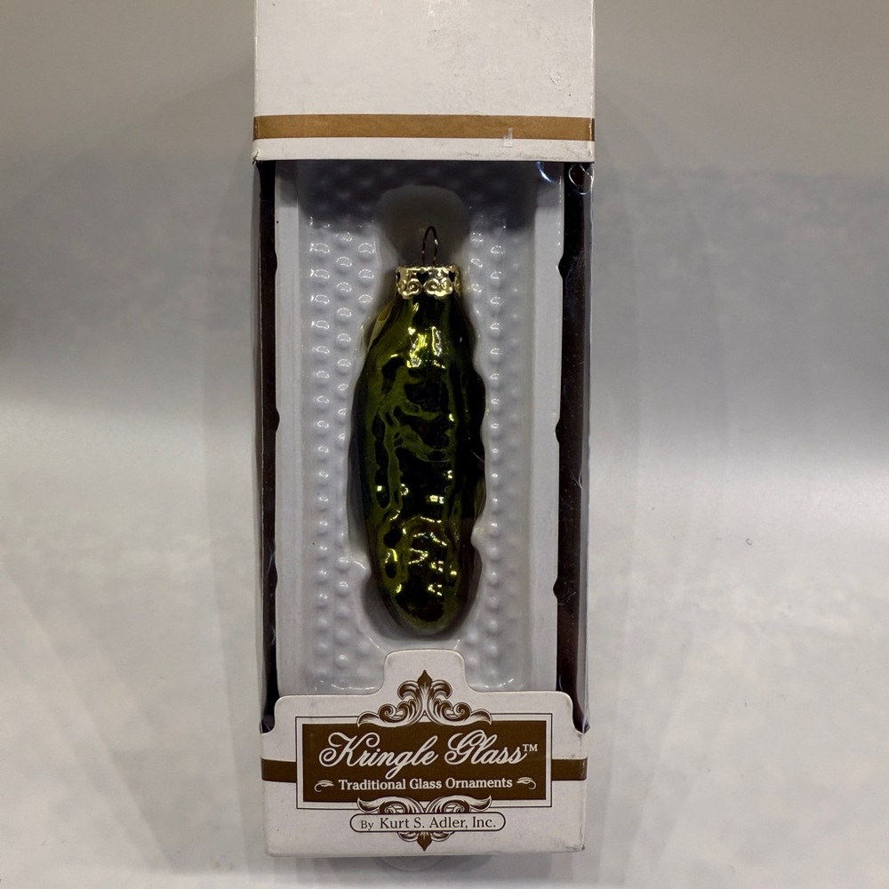Kringle Glass pickle ornament